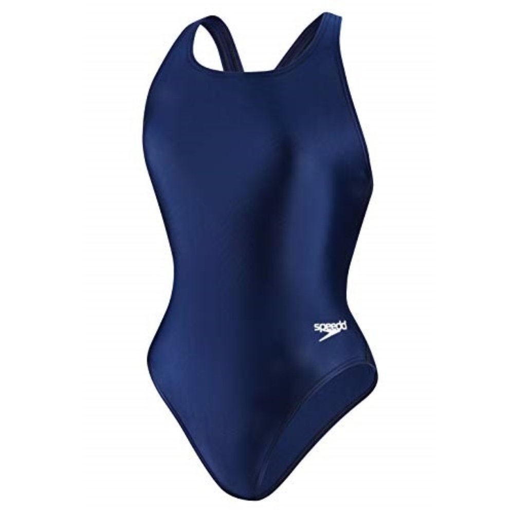 NWOT Speedo Girl's Youth Swimsuit Navy 8/24